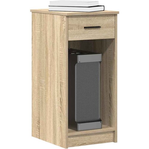 vidaXL Računalniški stolp s predalom sonoma hrast 35x45x77 cm Cene