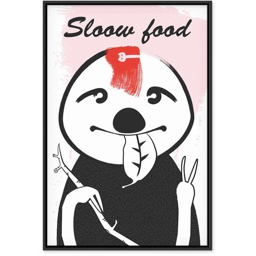  Slika - Sloth Trendsetter (1 Part) Vertical 40x60 U crnom drvenom okviru Slike