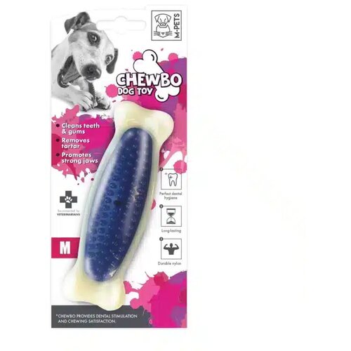 Chewbo mpets m kost za čišćenje zuba blue 14 cm Cene