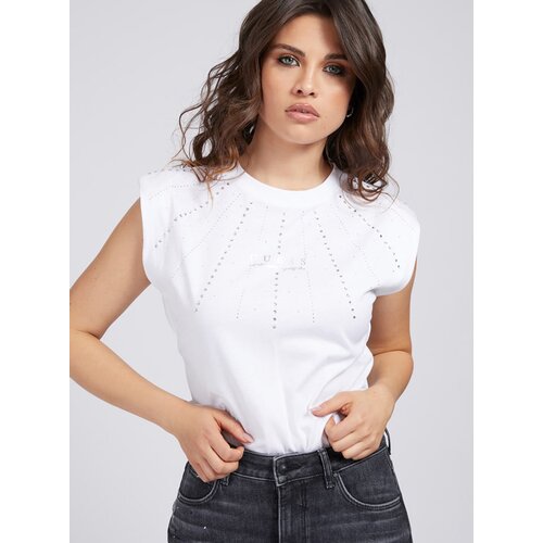Guess White patterned bodysuit with shoulder pads Geliana - Women Slike