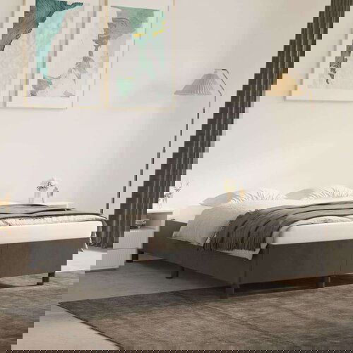  Posteljni okvir temno siv 140x190 cm žamet, (20725386) Slike