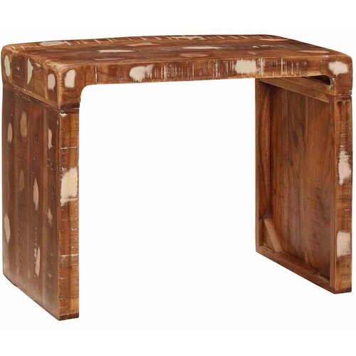  Konačna Stolić Smeđa 60 x 35 x 46 cm Čvrsto drvo iz reciklaže Cijene