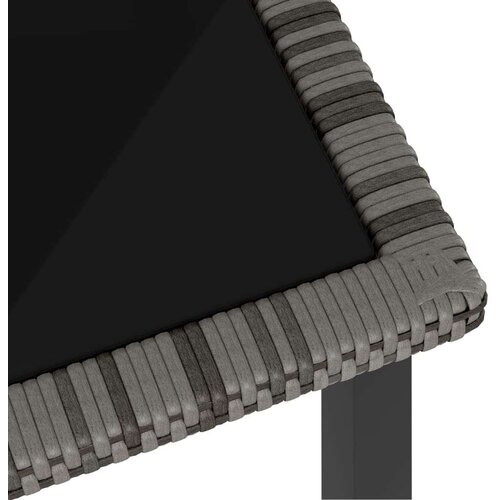  Vrtni blagovaonski stol sivi 180 x 70 x 73 cm od poliratana Slike