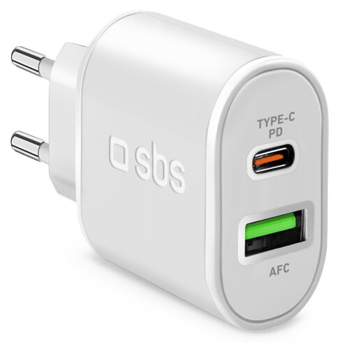 Sbs Wall Charger weiss 20W 2 Anschl. Cene
