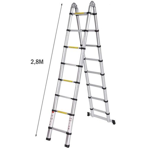 Tmc Duple aluminijumske teleskopske merdevine 2,8+2,8 Cene