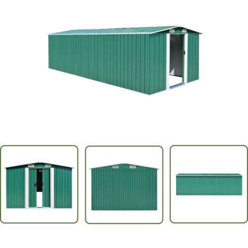  The Living Store Vrtna lopa 257x580x181 cm kovinska zelena - Vrtna Lopa, (21745175) Cene