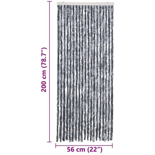 VidaXL Zastor protiv insekata srebrni 56 x 200 cm &amp;scaron;enil Slike