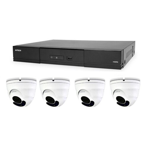 Avtech komplet kamer 1x nvr AVH2109AX in 4x 5MPX ip dome kamera DGM5406ASE + 4x utp kabel 1x RJ45 - 1x RJ45 Cat5e 15m! Cene