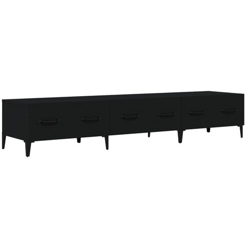 Maison Chic TV omarica - TV enota - Televizijska omarica črna 150x34,5x30 cm konstruiran les, (21700948) Cene