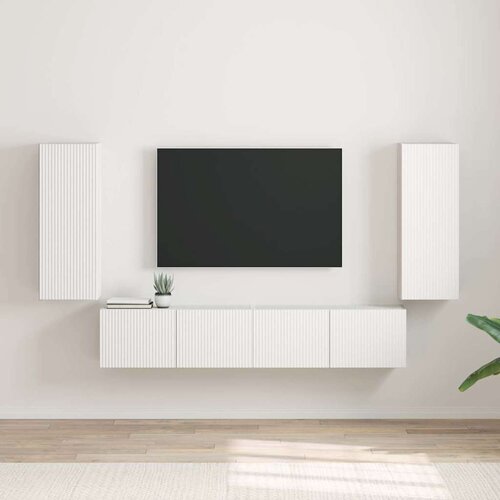 TV zidni ormar 2 pcs Bijelo 30 x 31 x 80 cm Konstruirano drvo Cijene