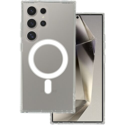 Onasi Silikonski ovitek ANTISHOCK MagSafe za Samsung Galaxy S25 Ultra - prozoren Cene