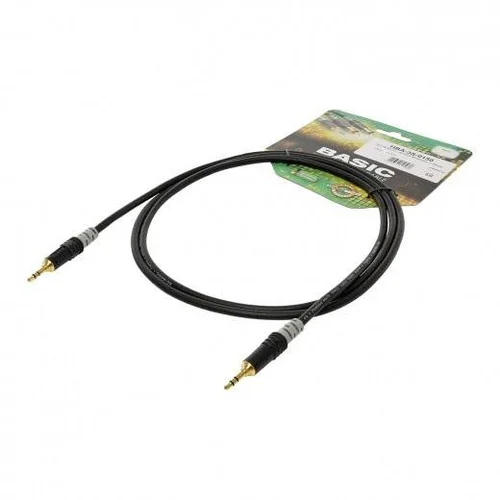 Sommer Cable Hicon HBA-3S-0060 utičnica audio priključni kabel [1x 3,5 mm banana utikač - 1x 3,5 mm banana utikač] 0.60 m crna