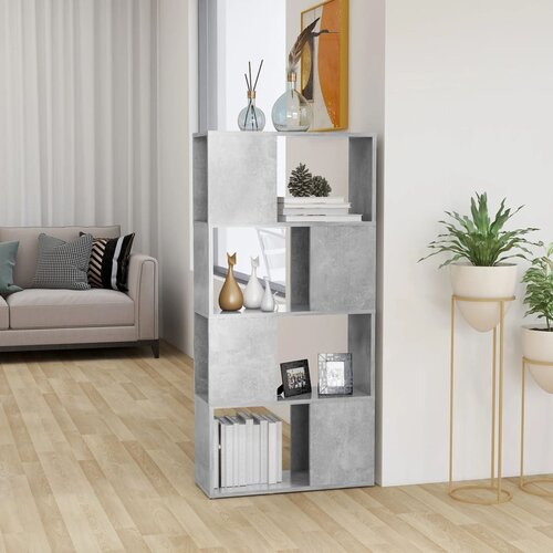 VidaXL Ormarić za knjige / sobna pregrada boja betona 60x24x124,5 cm Slike
