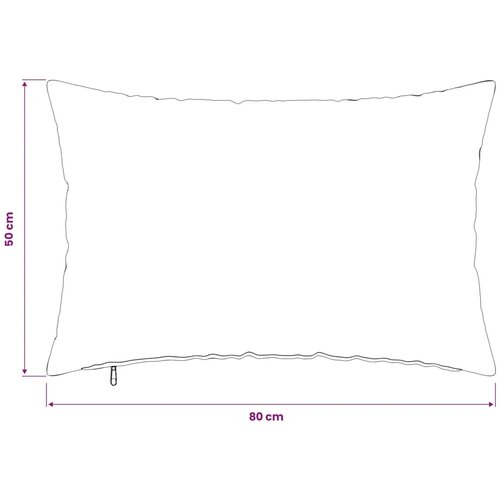  Presvlaka za jastuk 6 kom. HEERLEN Plava 50 x 80 cm Tkanina - Plava 50 x 80 cm 6 Slike