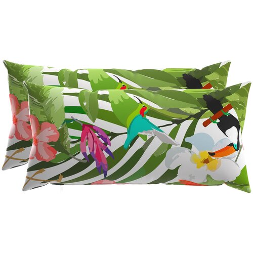  Presvlaka za jastuk 2 pcs HEERLEN Crna 40 x 80 cm Poliester Cene