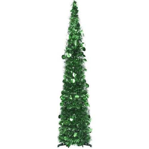 vidaXL Zložljiva umetna novoletna jelka zelena 120 cm PET Cene