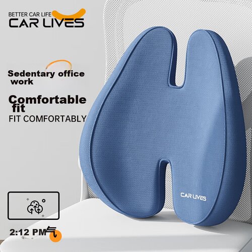  Car Lives Lumbalni jastuk za auto sedi&amp;scaron;te, 42x37x7 cm, Plavi Slike