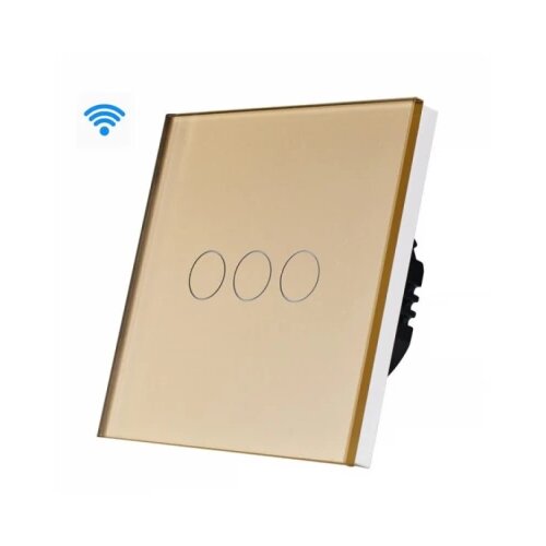 Exeshop wi-fi pametni prekidač 3G tuya zlatni nn (wifi touch switch) Cene
