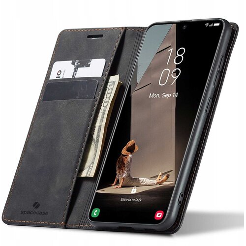 Spacecase DENARNICA GALAXY S21 FE ETUI ČRNO USNJE, (21962597) Cene