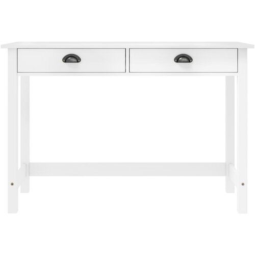 Maison Chic konzolna miza - miza ob steni Hill z 2 predaloma 110x45x74 cm borovina, (21786505) Cene