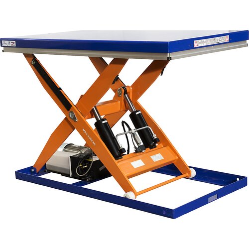 Edmolift Kompaktna dvižna miza, stacionarna, nosilnost 1200 kg, plošča DxŠ 1500 x 1200 mm, višina 210 mm Cene