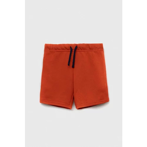 United Colors Of Benetton Bombažne kratke hlače oranžna barva