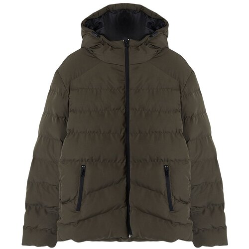 Trendyol khaki Regular Fit Puffer Jacket Slike
