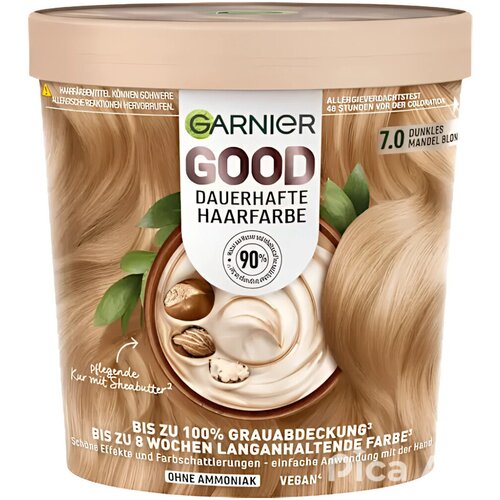 Garnier Barve za lase Gute Permanente Haarfarbe - 7.0 Blond Amande Fonc&eacute; Rumena Cene