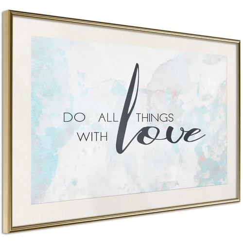  Poster - With Love 60x40