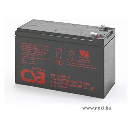  Baterija CSB HR1234W 12V 9Ah F2 Slike