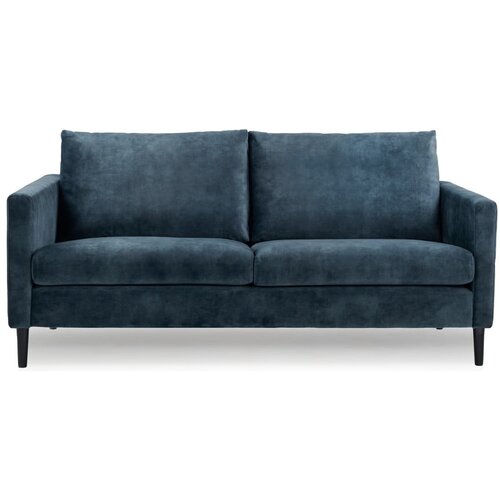 Scandic tamnoplava sofa s bar&amp;scaron;unastom povr&amp;scaron;inom Adagio, &amp;scaron;irine 153 cm Slike