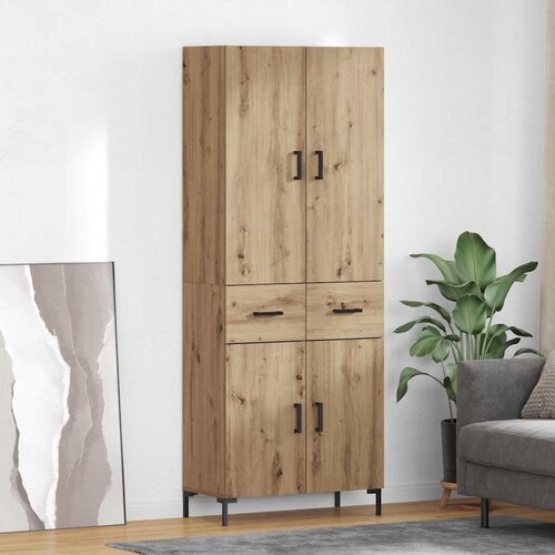  Highboard Umjetnički hrast 69,5 x 34 x 180 cm Konstruirano drvo Cijene