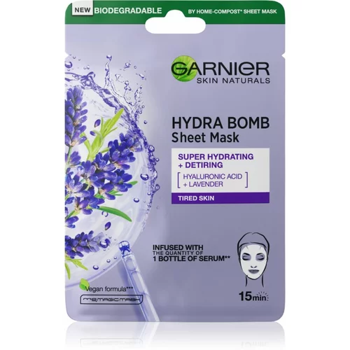 Garnier Hydra Bomb Sheet maska s visoko hidratantnim i hranjivim učinkom 28 g
