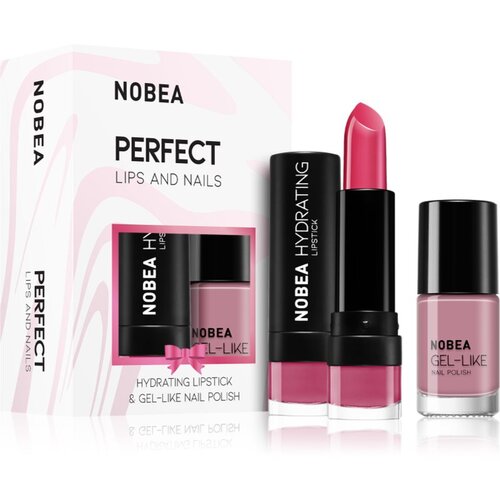 NOBEA Day-to-Day Perfect Lips and Nails set s lakom za nokte i hidratantnim ružem Cijene