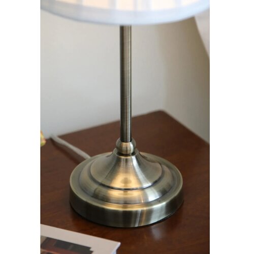 Marksl&amp;ouml;jd 108973 - Stona lampa OXFORD 1xE14/40W/230V bela/mesing Slike