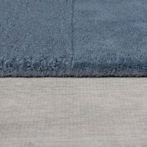 Flair Rugs Temno modra ročno tkana volnena preproga 120x170 cm Checkerboard &amp;ndash; Slike