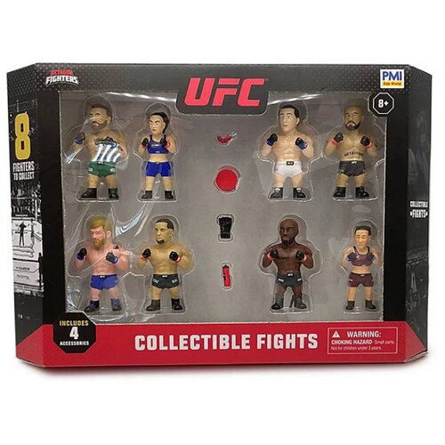 PMI Ltd Mini Figure - UFC Octagon Fighters S1 - Collectible Fights - 8 Pack Deluxe Box Cene