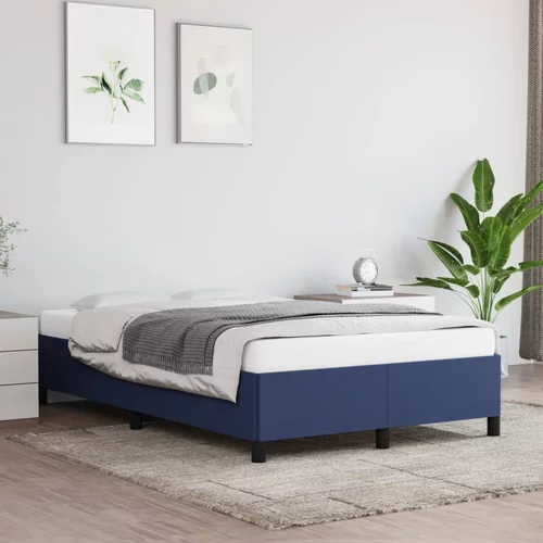 vidaXL okvir za krevet plavi 120x200 cm od tkanine