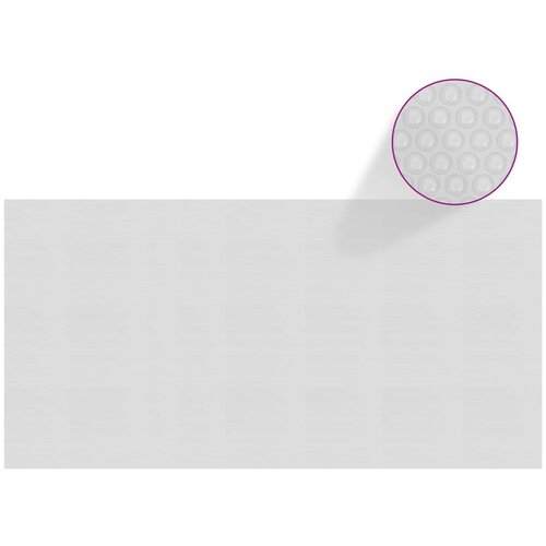 VidaXL Plavajoča PE solarna folija za bazen 732x366 cm siva Slike