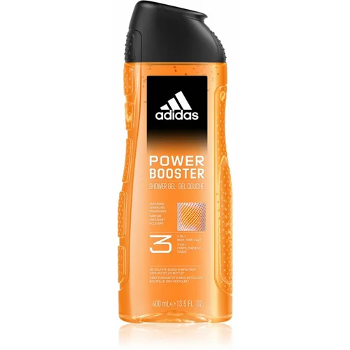 Adidas Power Booster Shower Gel 3-In-1 gel za tuširanje 400 ml za muškarce