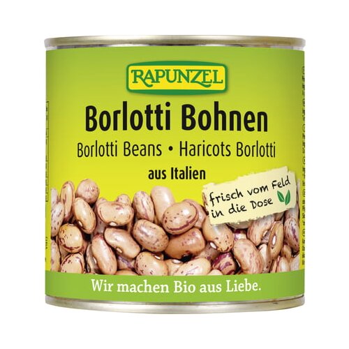 BIO fižol Borlotti v pločevinki Slike