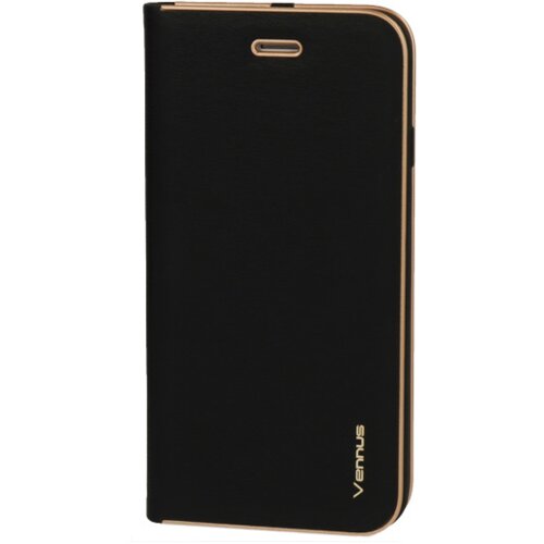  Premium preklopna torbica Samsung Galaxy A23 - črna z zlatim robom Cene