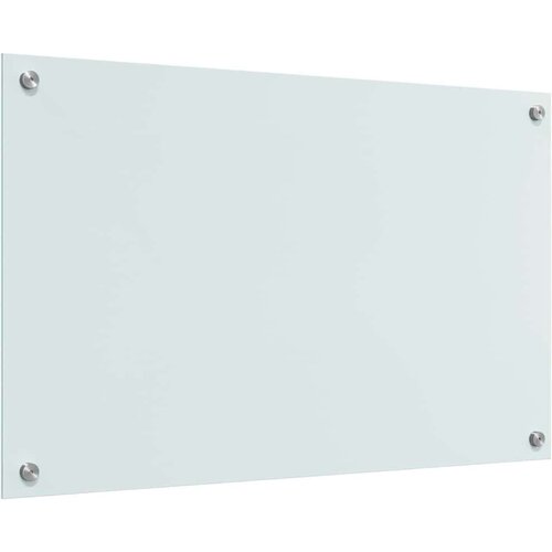 VidaXL Za&amp;scaron;čita za kuhinjo Bela 80 x 50 x 0.8 cm kaljeno steklo Slike