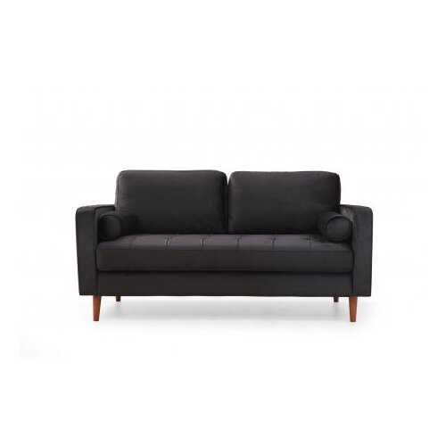  Rome - Black BlackOak 2-Seat Sofa Slike
