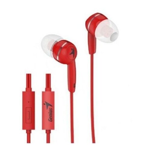 Genius slušalice HS-M320 crven in-ear, 3.5mm, mikrofon, 1.1m 20 Hz- 20K Hz, 88dB Cijene