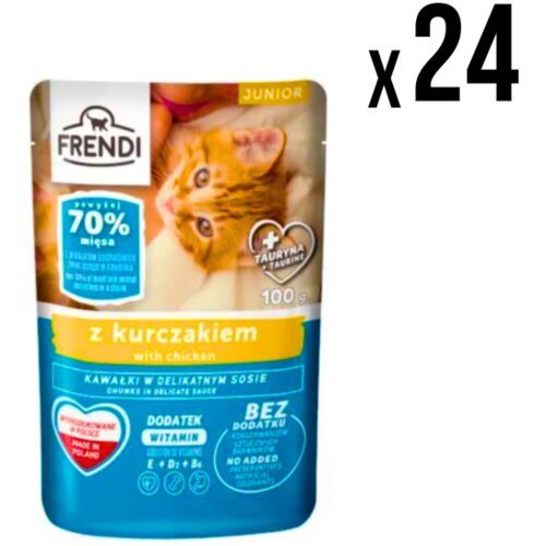 FRENDI kesica za mačke junior piletina 100g x24 komada Cene
