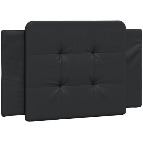 Maison Chic posteljno vzglavje - vzglavna omarica - vzglavna stranica črna 90 cm umetno usnje, (21704102) Slike