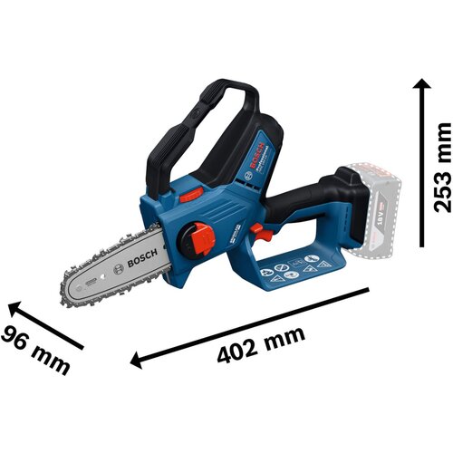 Bosch gke 18V-15 akumulatorska testera za orezivanje, solo 06008D7000 Slike