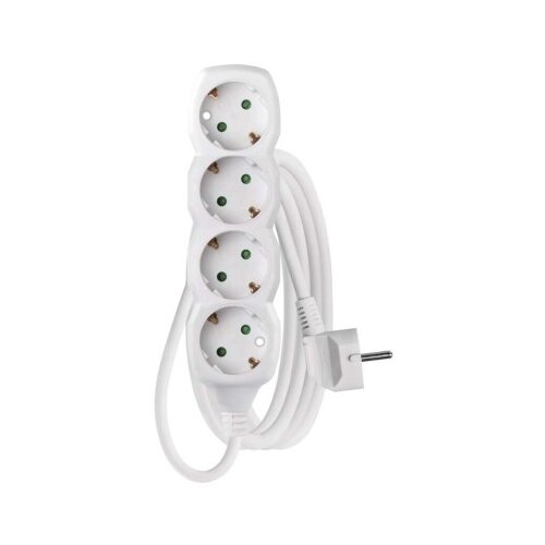  Podaljšek 3 m / 4 vtičnice / beli / PVC / 1,5 mm2 Cene