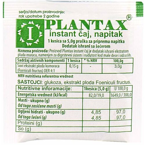Plantax čaj 5 g Cene